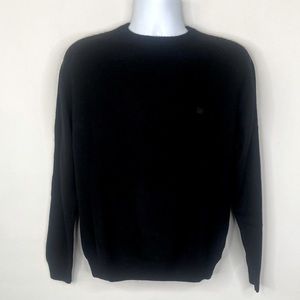 [Pedro del Hierro] Men’s Cashmere Blend Large Black Crewneck Sweater